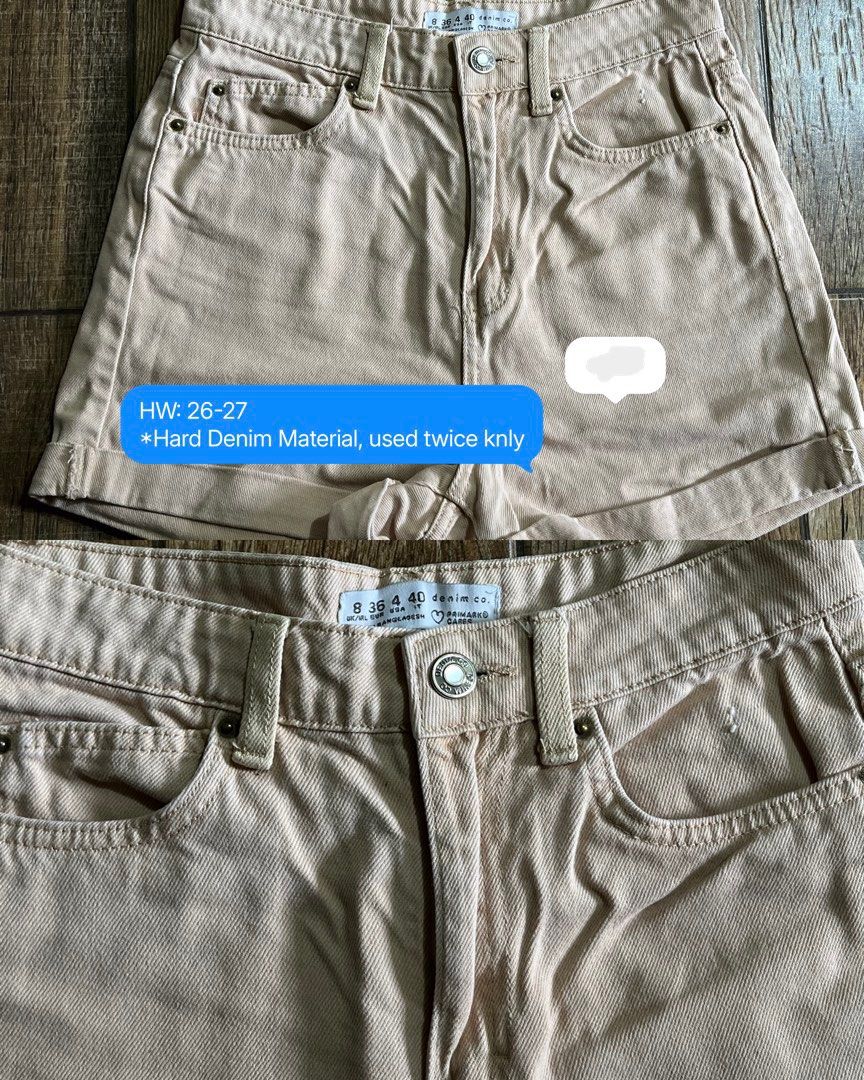 Primark Beige Denim Short (Category: Shorts) located in Mandaluyong City. Submitted by yanna_02501 (Listing ID 1461451064, Image 1). Description: .