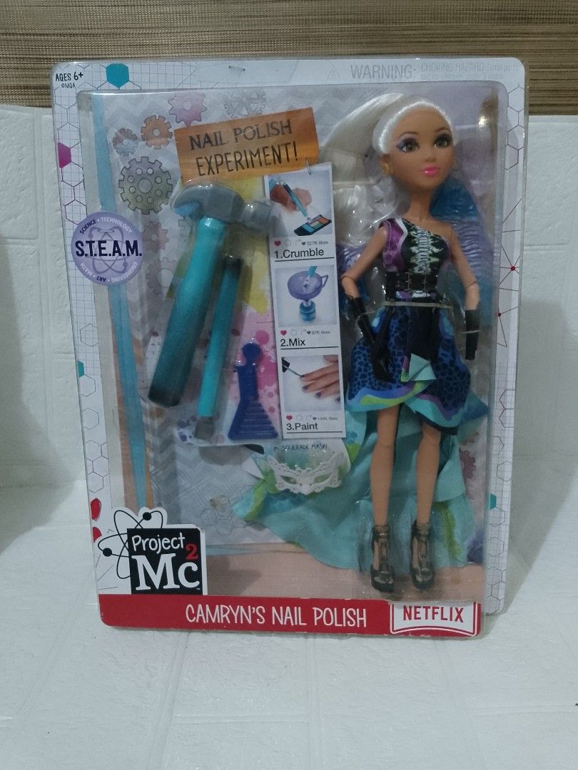 Project MC2 (Category: Vehicle & Diecast Models) located in Pulilan. Submitted by ginacunanan (Listing ID 1466287041, Image 2). Description: PROJECT MC2 DOLLS Ember's fairy wings Adrienne' Lemon soap Camryn's Nail polish.