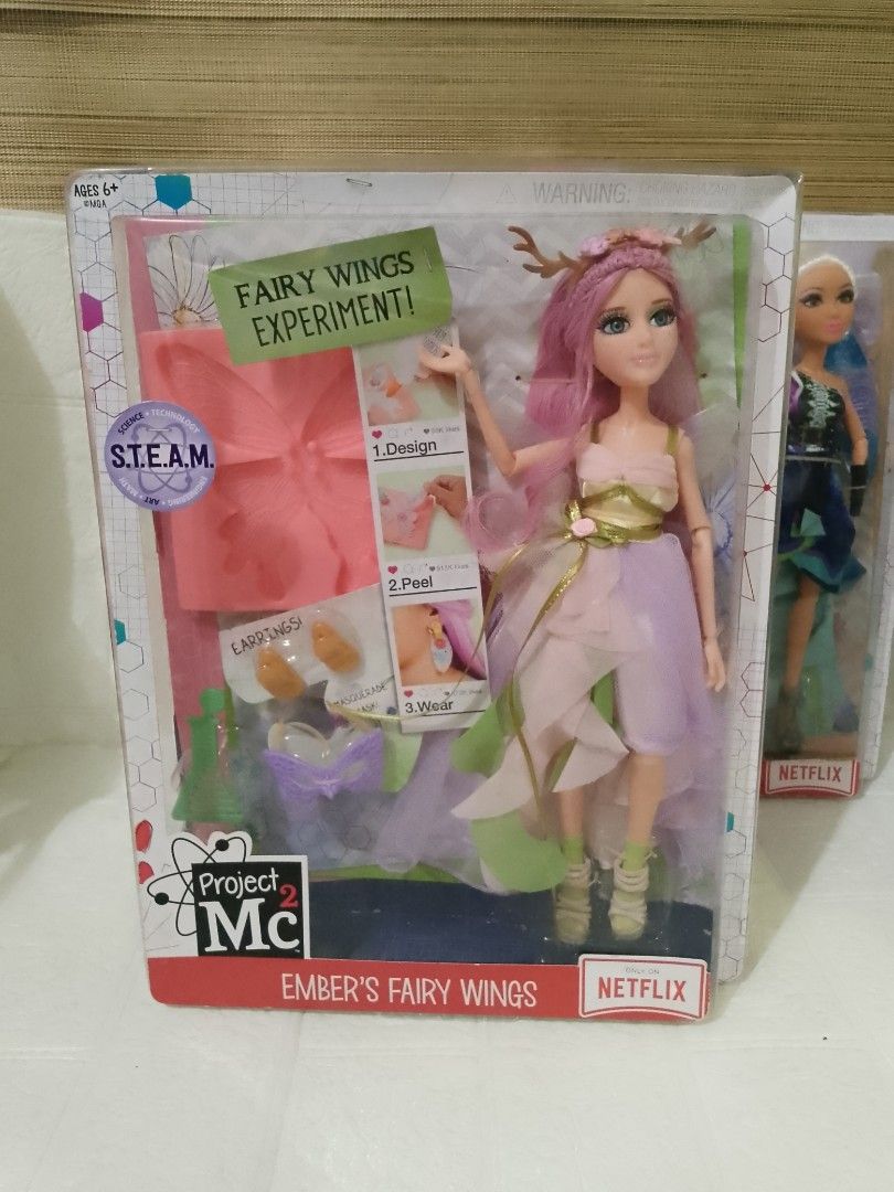 Project MC2 (Category: Vehicle & Diecast Models) located in Pulilan. Submitted by ginacunanan (Listing ID 1466287041, Image 3). Description: PROJECT MC2 DOLLS Ember's fairy wings Adrienne' Lemon soap Camryn's Nail polish.