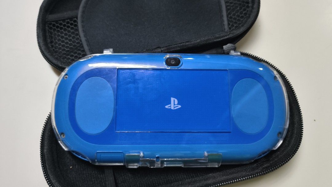 PS VITA SLIM 2000 (Category: Other Mobile & Gadget Accessories) located in Cavite. Submitted by sekii07 (Listing ID 1466164655, Image 1). Description: Blue black Pouchbag Clearcase Cable charger 128gb Jailbreak unlimited download Pwede i-connect sa wifi Smooth as new Lahat ng botton na gana No issue Can provide pictures/videos upon request Pwede lalamove depende sa usapan 📍Rosario, Cavite Negotiable RFS: NEED FUNDS.