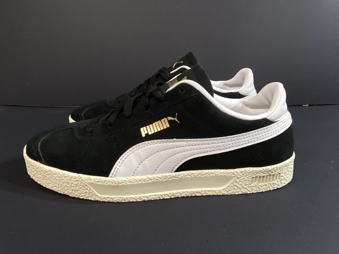 Puma Club Suede Black and White (Category: Sneakers) located in Cebu City. Submitted by jvlz97 (Listing ID 1466168549, Image 2). Description: Excellent to as New Condition No Box.