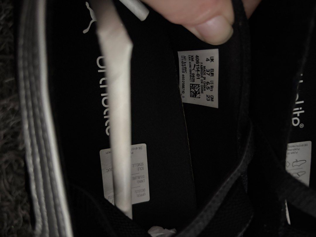 Puma speedcat ballet suede black silver (Category: Flats & Sandals) located in Quezon City. Submitted by swift_kenjie (Listing ID 1466233469, Image 3). Description: Used once.