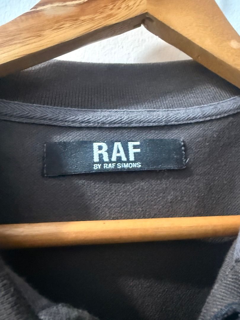 Raf by Raf Simons (Category: Coats, Jackets and Outerwear) located in Binan City. Submitted by the.nocturne.ones (Listing ID 1466296772, Image 3). Description: Flaws : Collar shows signs of usage Chest 19.29 in / 49 cm Length 24.61 in / 62.5 cm Shoulders 17 in / 43.2 cm Hem 19 in / 48.3 cm.