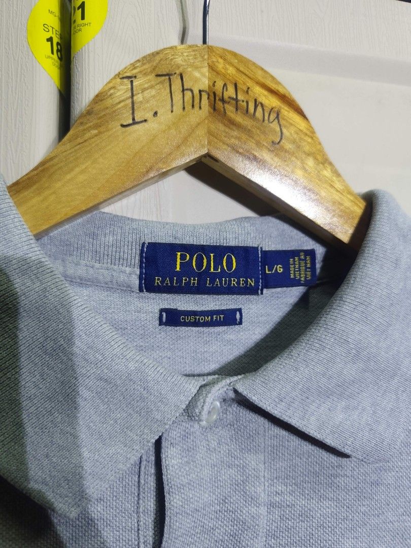 Ralph Lauren Gray (Category: Tshirts & Polo Shirts ) located in Bacolod City. Submitted by i.thrifting (Listing ID 1466282573, Image 3). Description: Ralph Lauren Gray 20x28 (Front) 30 (Back) Minimal slit cut Authentic Very Good Condition Color rate 9.8/10.