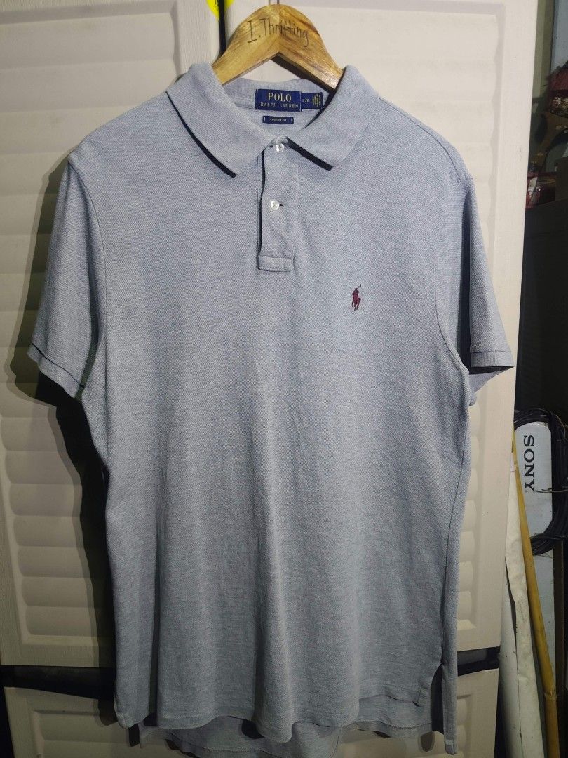 Ralph Lauren Gray (Category: Tshirts & Polo Shirts ) located in Bacolod City. Submitted by i.thrifting (Listing ID 1466282573, Image 1). Description: Ralph Lauren Gray 20x28 (Front) 30 (Back) Minimal slit cut Authentic Very Good Condition Color rate 9.8/10.
