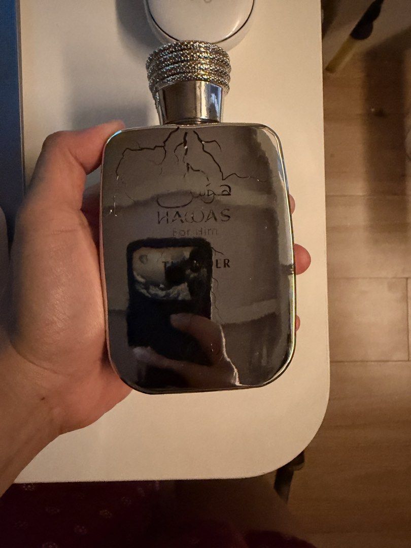 Hawas Thunder 60-70ml left (Category: Fragrance & Deodorants) located in Caloocan City. Submitted by almrjsry24124 (Listing ID 1466283985, Image 2). Description: Original rasasi hawas thunder 70 ml juice level.