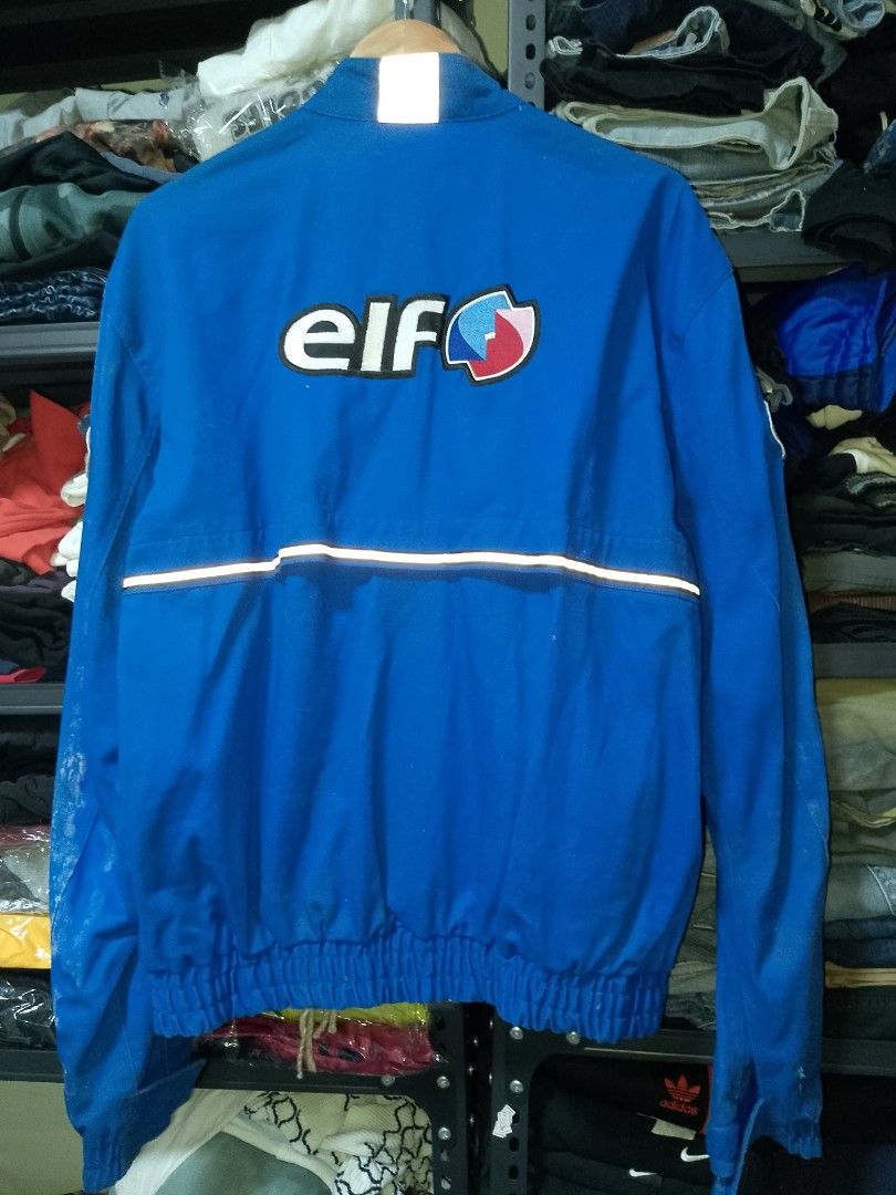 Red Baron ROM Motorcycle Gear Elf Racing Blue Jacket (Category: Coats, Jackets and Outerwear) located in Manila. Submitted by mjthrifted_second (Listing ID 1466208980, Image 2). Description: - Vibrant royal blue Red Baron Original Motorcycle Gear -Dimes: 24/28 -Need Wash - Elf branding embroidered on the chest and back - Special Red Baron 300th Anniversary patch on the sleeve - Built-in reflective striping on front and back for extra visibility -