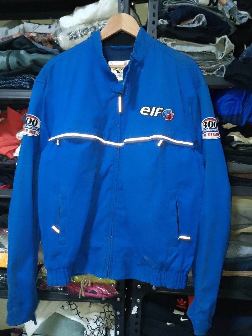Red Baron ROM Motorcycle Gear Elf Racing Blue Jacket (Category: Coats, Jackets and Outerwear) located in Manila. Submitted by mjthrifted_second (Listing ID 1466208980, Image 1). Description: - Vibrant royal blue Red Baron Original Motorcycle Gear -Dimes: 24/28 -Need Wash - Elf branding embroidered on the chest and back - Special Red Baron 300th Anniversary patch on the sleeve - Built-in reflective striping on front and back for extra visibility -