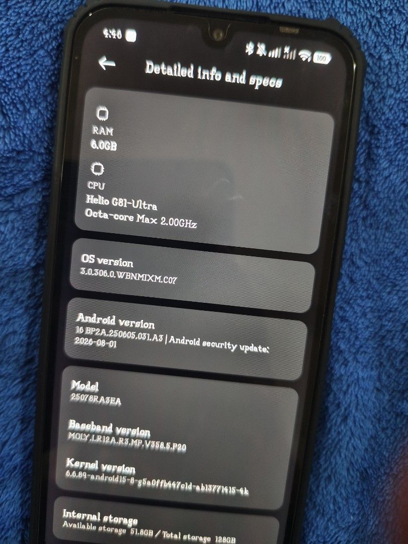 Redmi 15c 128gb (Category: Realme) located in Zamboanga. Submitted by ckealia (Listing ID 1466235421, Image 3). Description: original/legit good as new 6ram 128rom no issue with tempered glass with hardcase with box no charger..