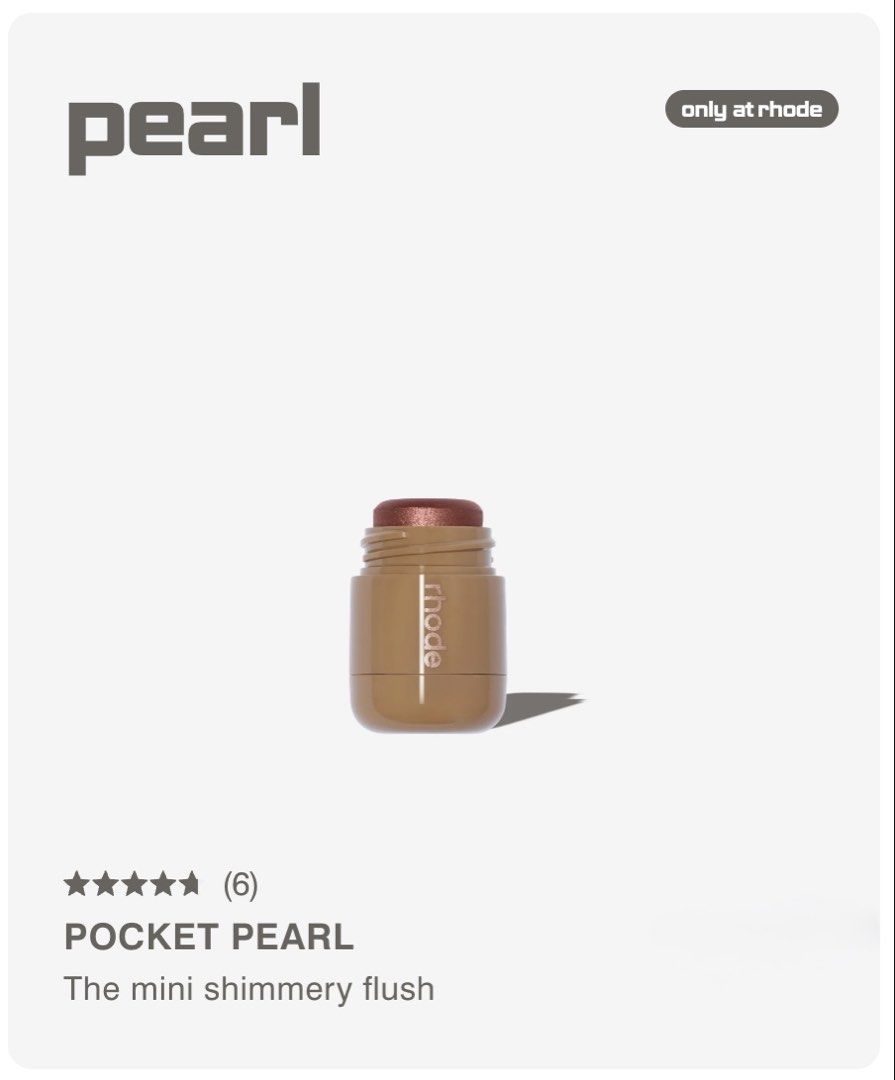 Rhode x Alexandra Leclerc Pocket Pearl (Monaco) (Category: Makeup) located in Antipolo. Submitted by donline98 (Listing ID 1466311487, Image 1). Description: - Product: Rhode Pocket Pearl - Shade: Monaco - Features: Super portable, easy twist-up packaging for quick on-the-go touch-ups - Availability: Limited stock, sold out everywhere ETA in Manila: Nov 4 50% dp to secure From Rhode Australia .