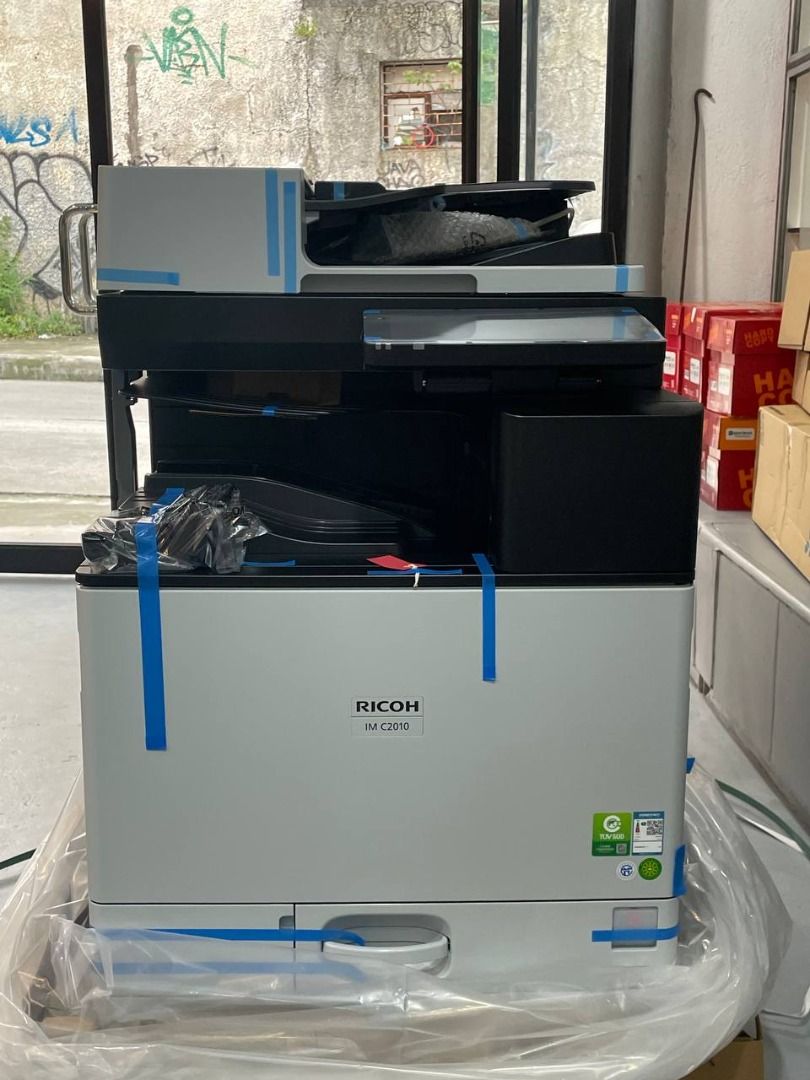 Ricoh Aficio IM C2010 A3 Color Multifunction Printer (Category: Printers, Scanners & Copiers) located in Quezon City. Submitted by copieronlineinc (Listing ID 1466244604, Image 2). Description: 🖨️ RICOH IM C2010 A3 COLOR MULTIFUNCTION PRINTER A reliable A3 color multifunction printer for office printing, copying, and scanning. 📌 Product Details: • Model: Ricoh IM C2010 • Type: A3 Color Multifunction Printer • Functions: Print / Copy / Scan • Pr