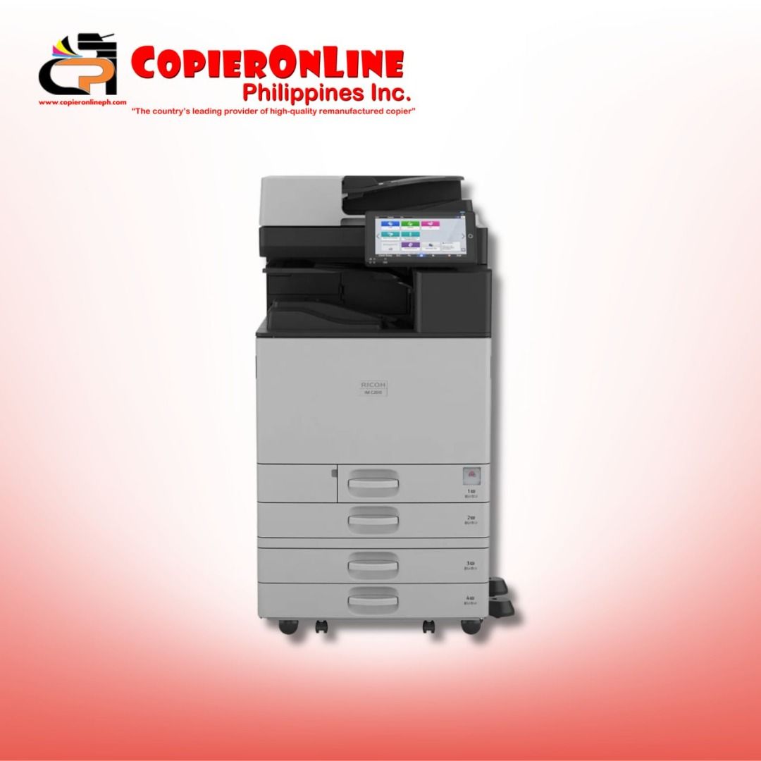 Ricoh Aficio IM C2010 A3 Color Multifunction Printer (Category: Printers, Scanners & Copiers) located in Quezon City. Submitted by copieronlineinc (Listing ID 1466244604, Image 1). Description: 🖨️ RICOH IM C2010 A3 COLOR MULTIFUNCTION PRINTER A reliable A3 color multifunction printer for office printing, copying, and scanning. 📌 Product Details: • Model: Ricoh IM C2010 • Type: A3 Color Multifunction Printer • Functions: Print / Copy / Scan • Pr