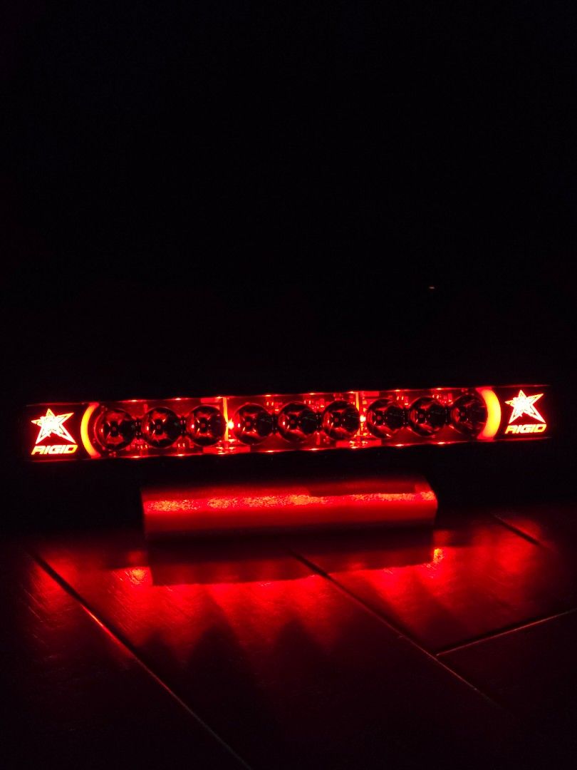 RIGID Radiance+ Light bar 20 inch (Category: Lightings, Horns, and other Electrical Parts and Accessories) located in Quezon City. Submitted by RSTRS (Listing ID 1466253493, Image 1). Description: Brandnew Unused Missing bracket* RADIANCE+ Customize your look in seconds with seven color backlights: Red, green, blue, light blue, purple, amber, and white Serious off-road performance with a colorful twist Optimized forward projection Broad Spot opti