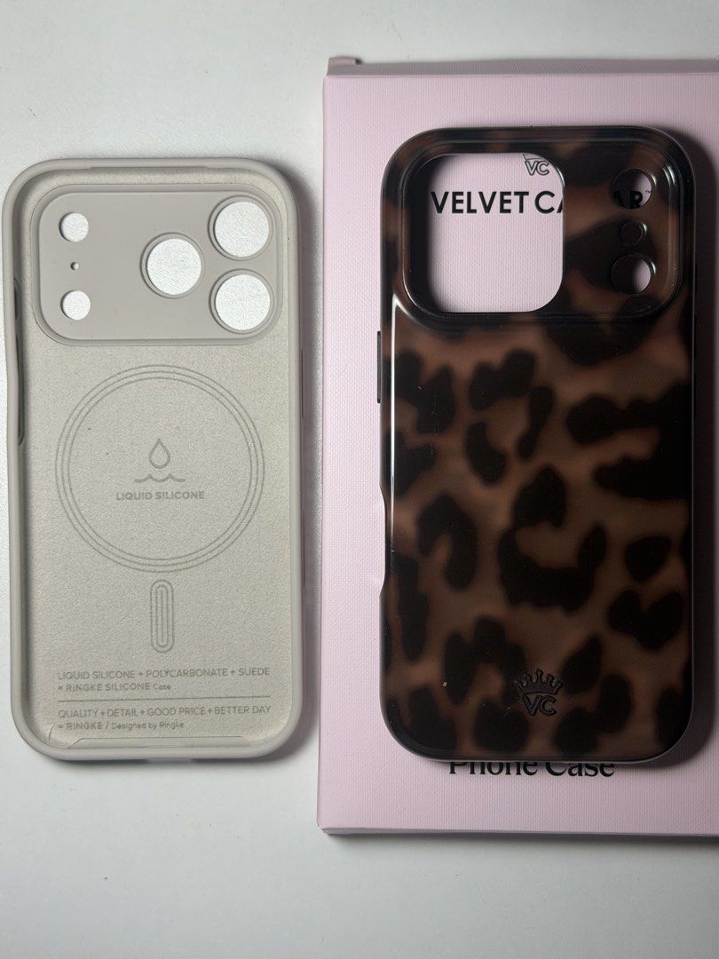 Ringke 17 Pro Case (Category: Cases & Sleeves) located in Binangonan. Submitted by pre_lovedbyd (Listing ID 1466301946, Image 2). Description: Ringke Silicone Case Like new ₱700 Velvet Caviar (SOLD) Well used (With Issue) ₱700 Take all ₱1,300.