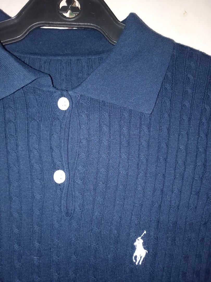 RL Polo Cable Knit (Category: Shirts) located in Manila. Submitted by kenny200024 (Listing ID 1466285320, Image 3). Description: RL polo Cable Knit - size small - actual measurement width 14 | length 23 - excellent condition.
