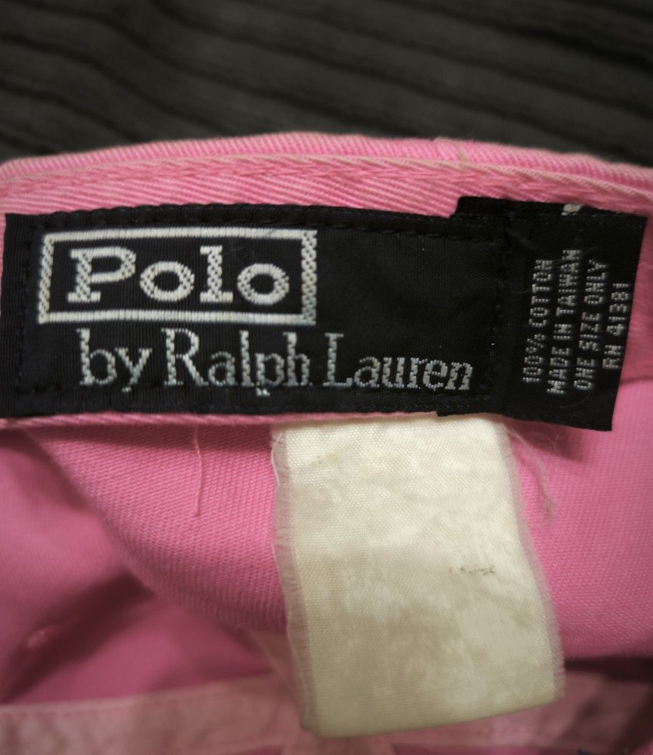RL Ralph Lauren cap (pink) (Category: Caps & Hats) located in Manila. Submitted by wearforce (Listing ID 1466310331, Image 1). Description: RL Ralph Lauren cap (pink with washtags good condition rate color 9/10 601 + sf.