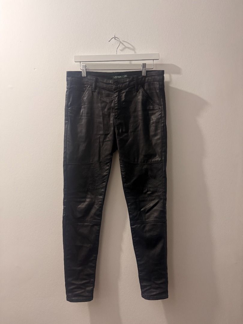 RL Waxed Biker Pants (Category: Jeans) located in Binan City. Submitted by the.nocturne.ones (Listing ID 1466298622, Image 1). Description: Flaw : Signs of usage, minor tear back right pocket Size 31-32.