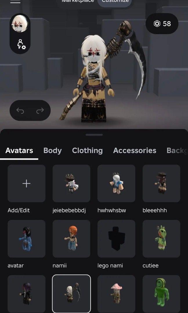 Roblox Account for sale (Category: Others) located in Manila. Submitted by rainbnsacc (Listing ID 1466315072, Image 1). Description: Roblox Account for sale Mostly Spent on Accessories Currently have 58 robux 2982 robux spent Payment Via Maya/Maribank.