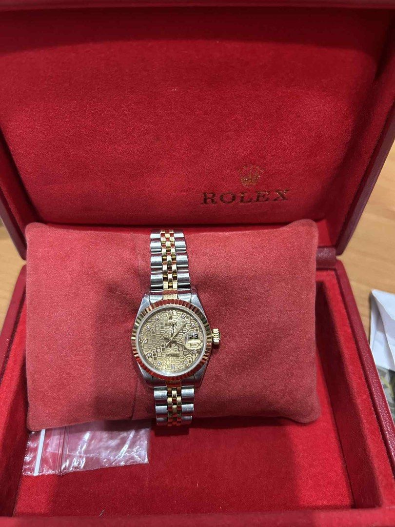 ROLEX 26mm computer face with dia complete (Category: Luxury Watches) located in Makati City. Submitted by moiobsession (Listing ID 1466157347, Image 2). Description: complete inclusions.