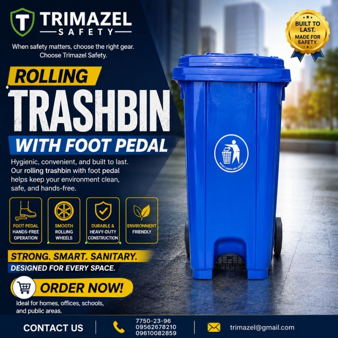 ROLLING TRASH BIN (Category: Looking For) located in Paranaque City. Submitted by buynowbilikanow (Listing ID 1466205728, Image 1). Description: ✅ Guaranteed lowest price ✅ Quality products ✅ Big discount for bulk orders ✅ 100% LEGIT TRUSTED SUPPLIER! ✅ With Complete Legal Documents ✅ BIR Registered We Supply All Kinds Of PPE Supplies, Raincoat, Hard Hat, Cooler Box, Plastic Trash Bin, Road Barriers, Kayak Boats, Crystal Kayak, Traffic Cone, T-Bo