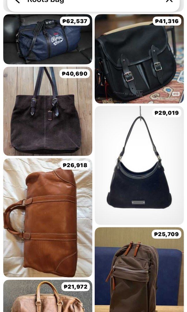 Roots Nylon Leather Strap Cross-Body (Category: Cross-body Bags) located in Cagayan de Oro. Submitted by kjcartier26 (Listing ID 1460862090, Image 2). Description: authentic, Flawless, Signs of use only. - 21k to 62k Price of the ROOTS Preloved bag. - In good condition, Adjustable strap. - Has many compartments..