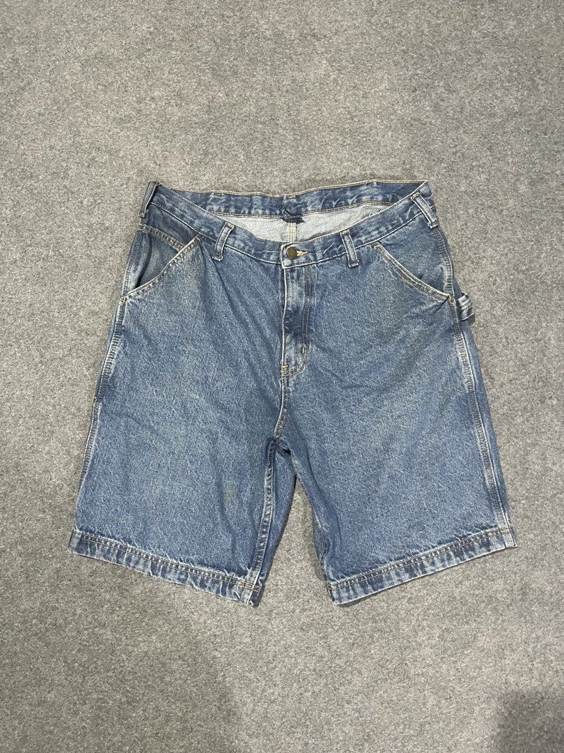 Rural king carpenter denim jorts (Category: Shorts) located in Lapu Lapu. Submitted by jhonrener41426 (Listing ID 1466267068, Image 3). Description: Size 34 Length-22 Leg opening-11 Excellent condition Color rate 9.5/10 Authentic Issue none Need wash .