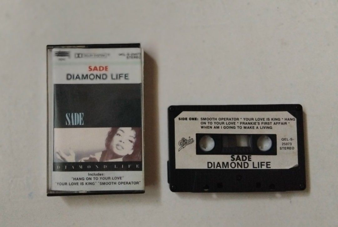 SADE - DIAMOND LIFE ( CASSETTE ) (Category: CDs & DVDs) located in Makati City. Submitted by KAMUSIKATAYO (Listing ID 1466222684, Image 1). Description: VERY GOOD CONDITION.