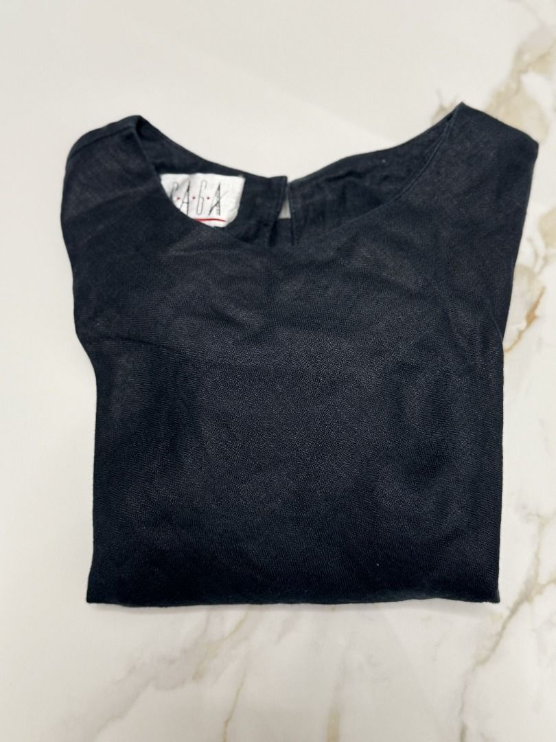SAGA Black Blouse Blouse in Medium (Category: Blouses) located in Marikina City. Submitted by tashdeclutters. (Listing ID 1466212084, Image 3). Description: ✨ SAGA Black Blouse Blouse in Medium - P690 ✨ Condition3: Good/Lightly Used 🛍️ Purchased in: Philippines ✨ @tashdeclutters ✨ Created to share the things that no longer spark joy with Tash — and hopefully, let them spark joy for someone else. 🤍 📌 SHOP POLICIES • Prices posted are FINAL. • N