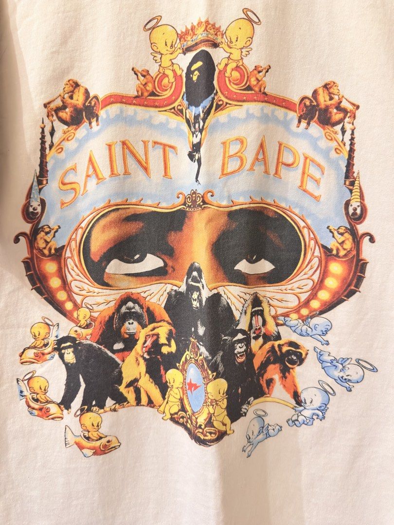 Saint Bape Michael Jackson (Category: Tshirts & Polo Shirts ) located in Malay. Submitted by samkolder (Listing ID 1466301121, Image 2). Description: Dimes: 23 x 27 Good condition No issues Loc: Boracay J&T or LBC COP.