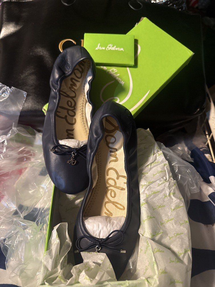 SAM EDELMAN BLUE BALLET FLATS SANDALS (Category: Baby Monitors) located in Angeles City. Submitted by migs_font29 (Listing ID 1466279590, Image 1). Description: .
