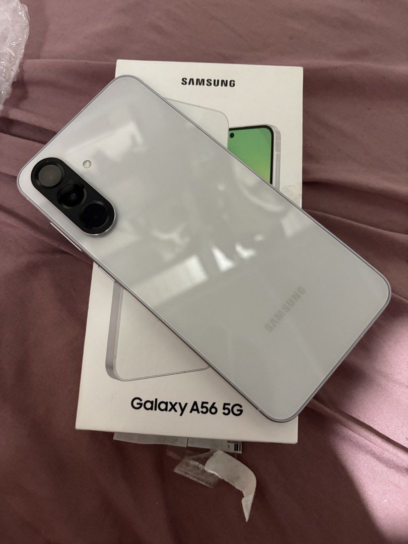 Samsung A56 5g (Category: Samsung) located in Manila. Submitted by kristineloriellegh (Listing ID 1466287616, Image 1). Description: For Sale Samsung A56 5G Awesome Grey No issues 8/256gb With original box santa mesa/sampaloc can lalamove nego for sure buyers PM for interested.