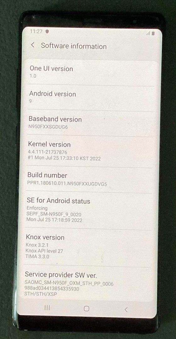 Samsung Note 8 (Category: Samsung) located in Makati City. Submitted by ollie.q (Listing ID 1466208986, Image 2). Description: Samsung Note 8/Singapore.