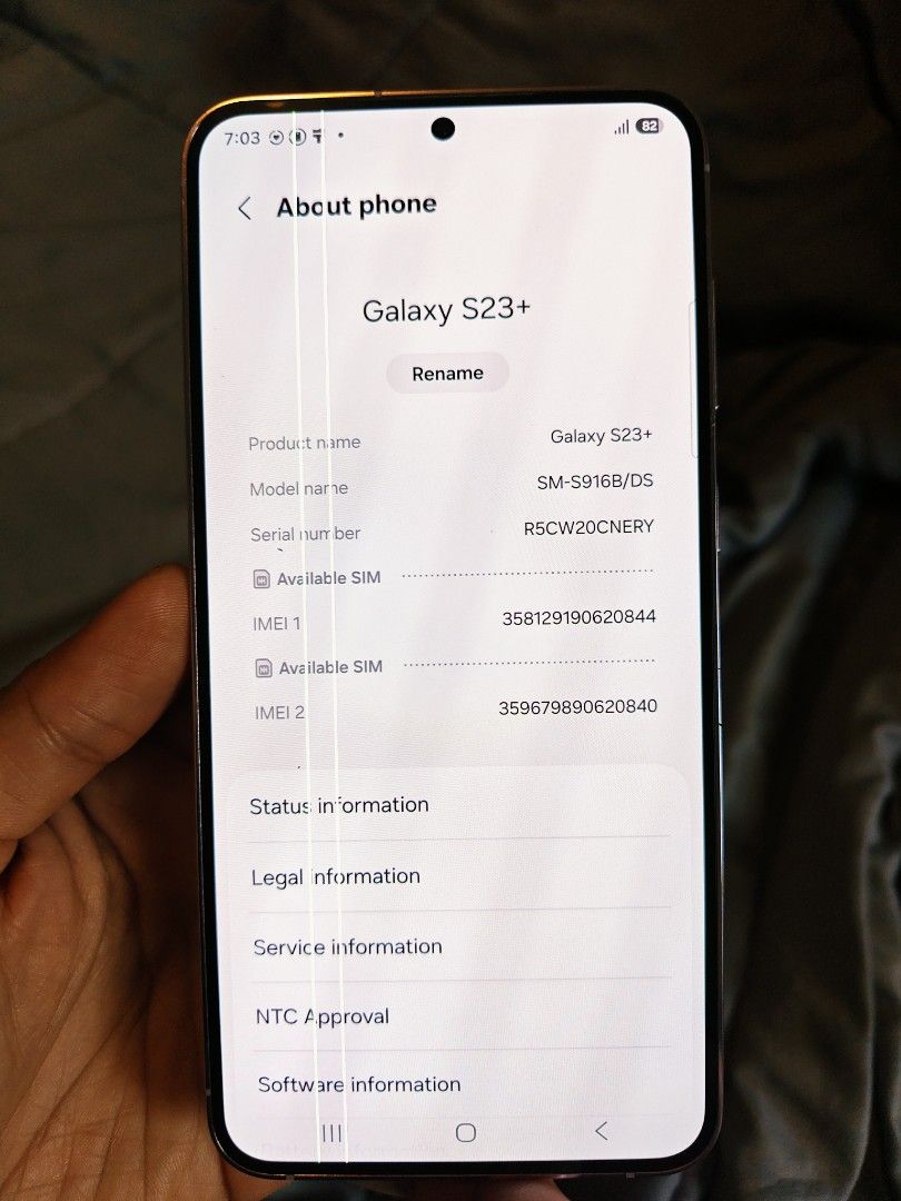 Samsung s23 plus 512gb 5g (Category: Samsung) located in Manila. Submitted by allanabe (Listing ID 1466158297, Image 2). Description: 11,5 Ang mamahal ng cp now dhil inflation at ram u can check s mga bilihan, ito di inaangat. Flagship pa.. Original samsung s23 plus 5g 512gb sya not 128 or 256! Rare NOT FE! Gaming and super ganda phone Flagship bago pa Snapdragon 8 gen 2 Ntc dual sim openline both Makinis 512gbrom 8gbram Dynamic AMOLED 2X, 120Hz,