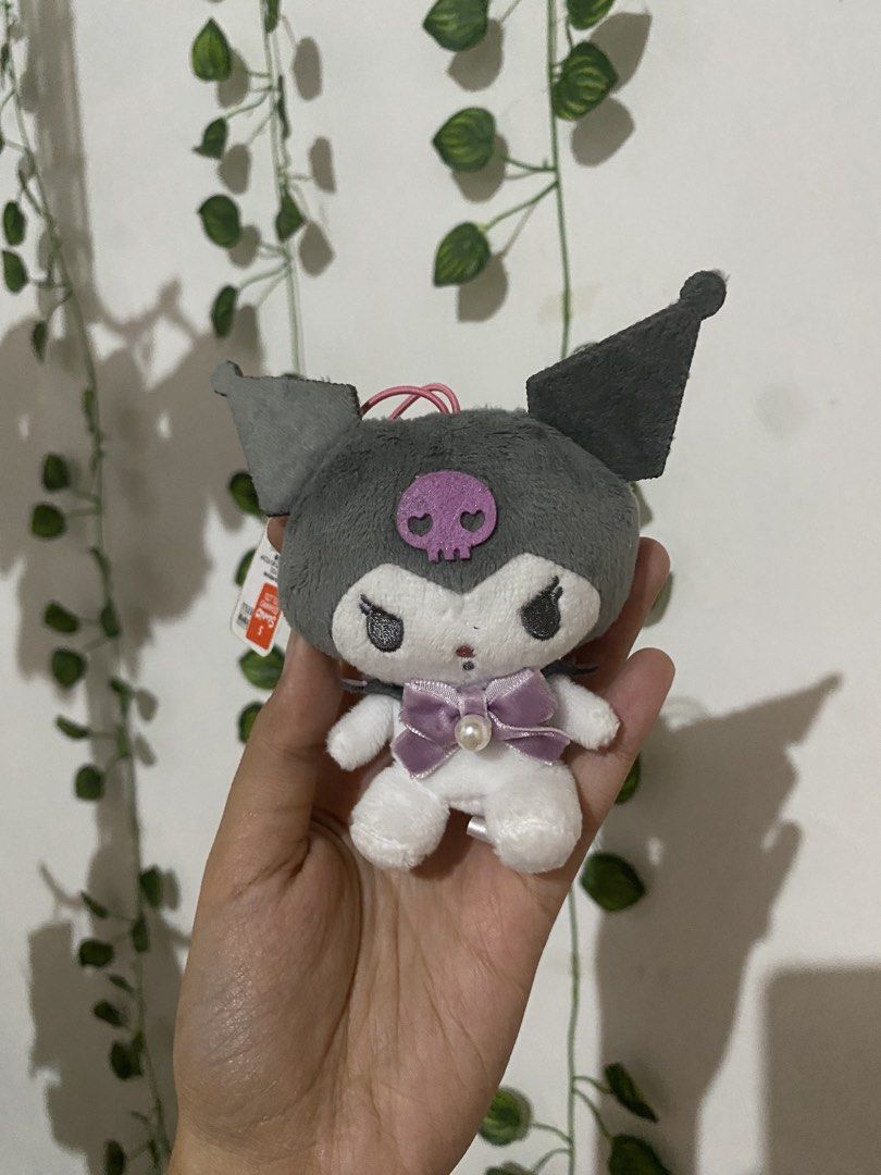 Sanrio Kuromi Plush Charm (Category: Plushies & Soft Toys) located in Guagua. Submitted by toy_corner (Listing ID 1466231903, Image 2). Description: Brand new Sanrio NO ISSUE Pampanga loc J&t courier Pwede bundle sa iba ko sanrio charms MOP: gcash.