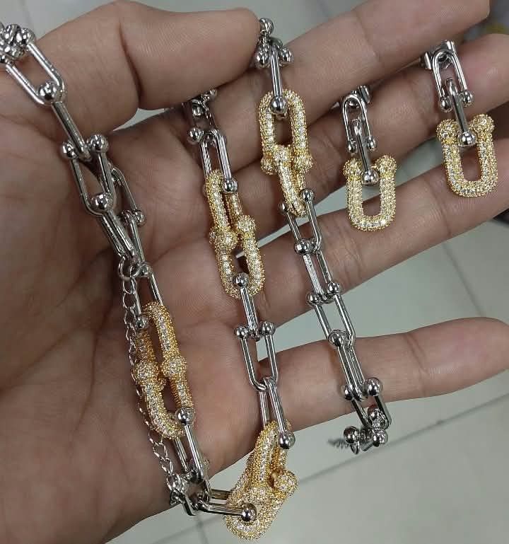 Set (Category: Bracelets) located in Manila. Submitted by celstainlessjewelry (Listing ID 1466201157, Image 3). Description: Stainless steel Hypoallergenic quality No faded Non tarnish With box and paper.
