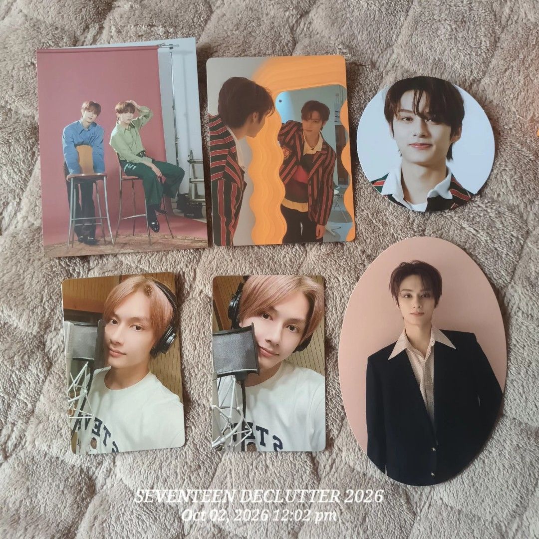 Seventeen Quitting Sale (Category: K-Wave Merchandise) located in Caloocan City. Submitted by svtquittingbundle (Listing ID 1466237456, Image 3). Description: SEVENTEEN ALBUM & PC BUNDLE FOR SALE - TAKE ALL Please note that a few PCs are missing because they are already sold. I can also add in a few free PCs, just message me. NOTE: FTS Photoalbum has slight damage. Disclaimer that I received it like that as well..
