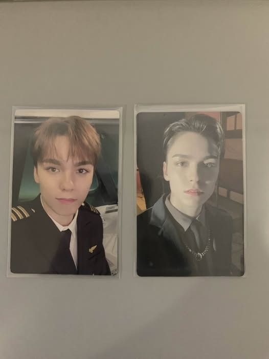 SEVENTEEN Vernon Piloto & Attaca SET (Category: K-Wave Merchandise) located in Cavite. Submitted by seeduni (Listing ID 1466329675, Image 1). Description: wts lfb svt ph items ♡ • all onhand • conditions of items are mostly 9-10 • see prices in photos • can meet up in cavite • with freebies! • prices still negotiable dm me dm/comment for more infoo ◡̈.