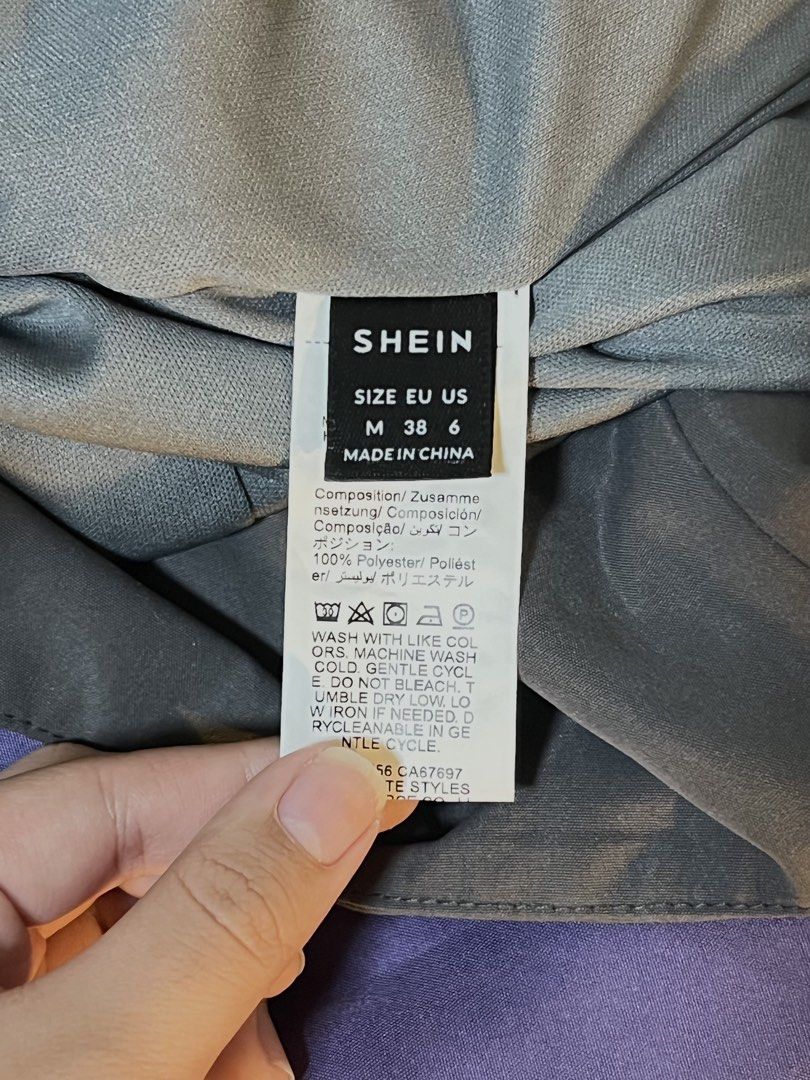 shein grey mini skirt (w/ cyclings) (Category: Skirts) located in Quezon City. Submitted by alexxis_ (Listing ID 1466240427, Image 3). Description: • pm for more details ! • sf shouldered by buyer :) • loc: QC.