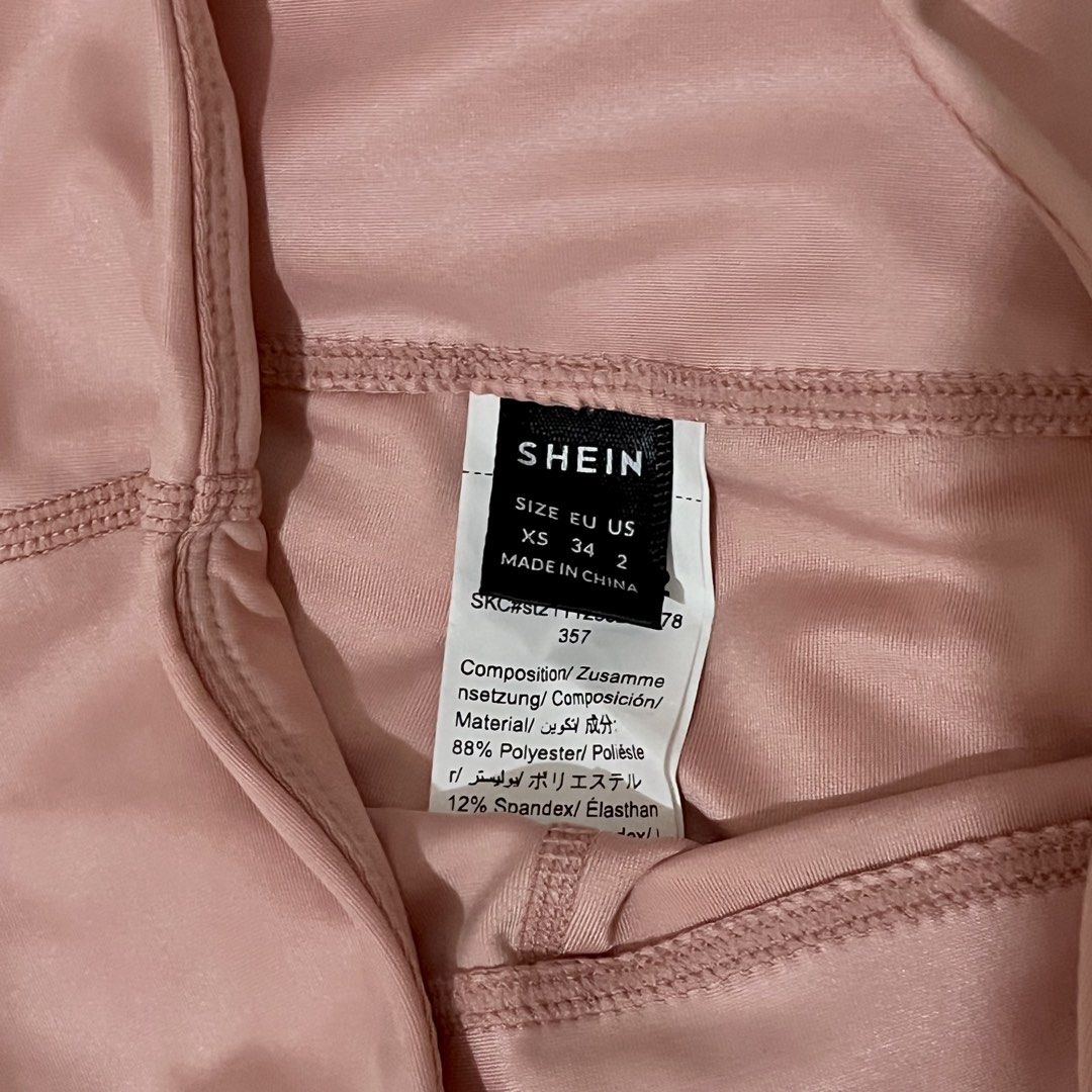 shein pink silk workout leggings (Category: Activewear) located in Bulacan. Submitted by wear.elocin (Listing ID 1466234090, Image 3). Description: rfs: decluttering workout clothes.