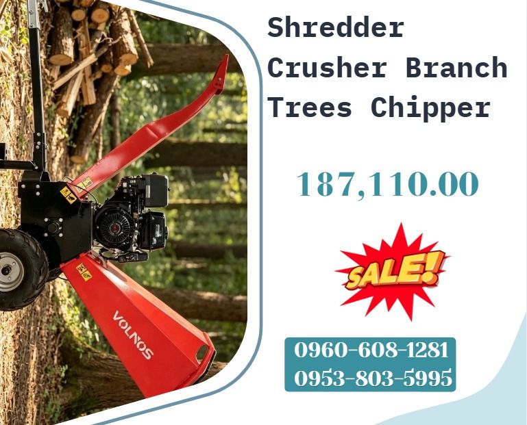 Shredder Crusher Branch Trees Chipper (Category: Everything Else Others) located in Caloocan City. Submitted by cosmicstar_f9d177 (Listing ID 1466164243, Image 1). Description: ●Main parameter: ●Chipping diameter up to 15 cm ●Productivity :2 tons/h ●power source: RATO 15HP OR 7.5KW MOTOR ●Model: VOL-300B ●Blade Rotation: 2 moving blades and 1 fixed blade ●Gross Weight:200 kg .