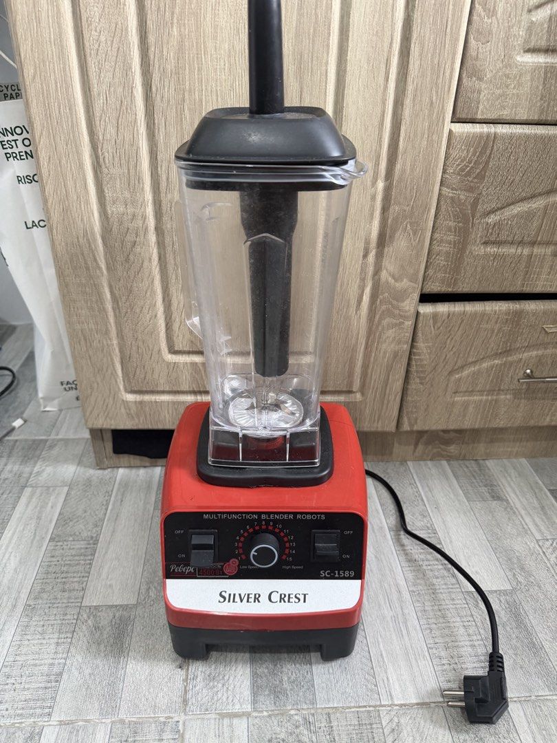 Silver Crest SC-1589 Multifunction Blender Robots (Category: Juicers, Blenders & Grinders) located in Paranaque City. Submitted by jidagreat (Listing ID 1466219660, Image 1). Description: Heavy duty blender Used 2X only Brand: Silver Crest Model: SC-1589 Multifunction Blender Speed Control: Adjustable dial from 1 to 15 .