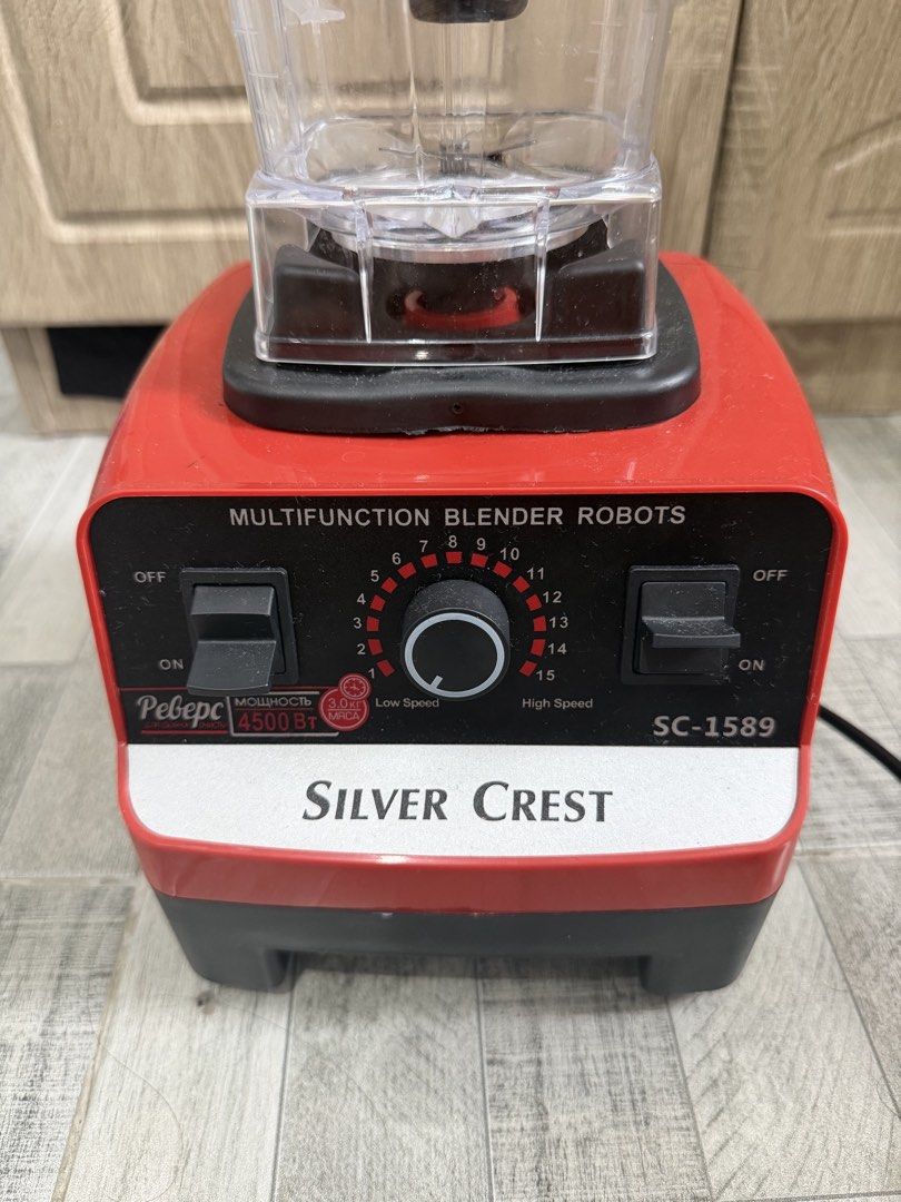 Silver Crest SC-1589 Multifunction Blender Robots (Category: Juicers, Blenders & Grinders) located in Paranaque City. Submitted by jidagreat (Listing ID 1466219660, Image 2). Description: Heavy duty blender Used 2X only Brand: Silver Crest Model: SC-1589 Multifunction Blender Speed Control: Adjustable dial from 1 to 15 .