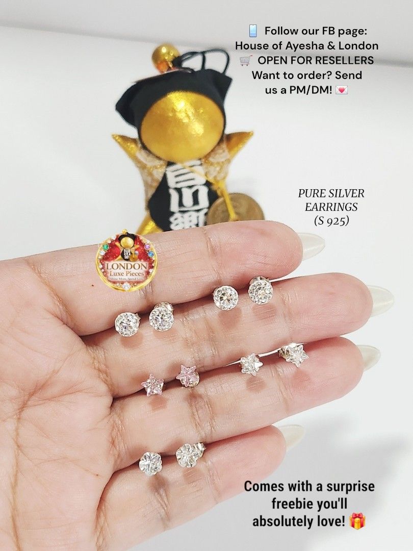 Silver Earring (Category: Earrings) located in Quezon City. Submitted by lovevintage00 (Listing ID 1466176279, Image 1). Description: 📍NEW ARRIVAL‼️ 🚨 YOUR SIGN TO GET THE SILVER EARRINGS 🚨 Silver earrings that give: 🤍 clean girl vibes ✨ effortless elegance 💅 “saan mo nabili?” energy 🪞 simple but NEVER boring No need to over-accessorize. One pair can do the talking. 😌 💎 SILVER EARRINGS — NOW AVAILABLE! Limited pieces only 👀 📩 DM to orde