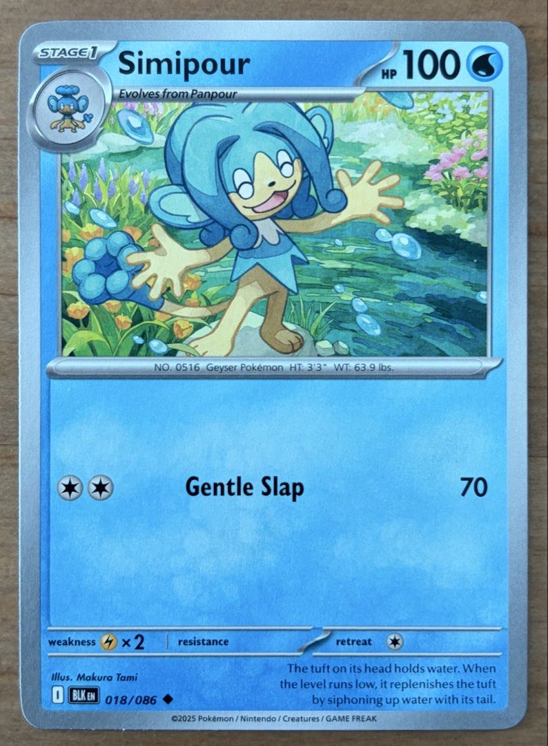 Simipour | Pokemon Cards ~ Black Bolt (Category: Raw Singles) located in Makati City. Submitted by cardlab (Listing ID 1466165213, Image 1). Description: Items are 💯 authentic/original/legit. About The Card: •Language: EN • Number: 018/086 • Uncommon • Normal FOR: • Cards ₱99 and below with Card Sleeves • Cards ₱100 and up with Card Sleeves and Used Toploader • ₱10 for Bnew Tops Packaging (If Shipping): ✔️ Plastic cover ✔️ Cardboard ✔️ Bubble wr