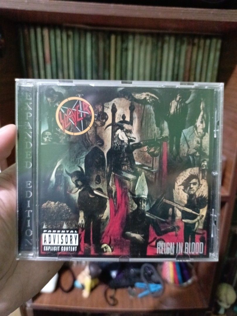 Slayer Reign in Blood Expanded Edition Audio CD (Category: CDs & DVDs) located in Manila. Submitted by crashandburn101 (Listing ID 1466327624, Image 1). Description: - Artist/Album: Slayer - Reign in Blood (Expanded Edition) - Format: Audio CD in jewel case - Condition: VG++ - Genre: Essential thrash metal for any serious music collector.