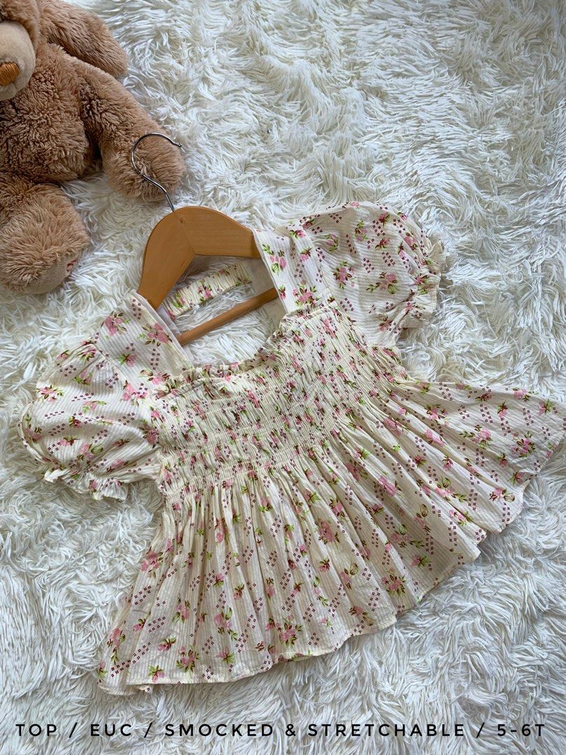 SMOCKED TOP FOR 5-6T (Category: Babies & Kids Fashion) located in General Santos City (Dadiangas). Submitted by happyhues_2021 (Listing ID 1466156617, Image 1). Description: .