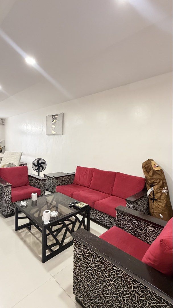 Sofa set (Category: Sofas) located in Manila. Submitted by kimmykim0926 (Listing ID 1466273519, Image 1). Description: Selling our pre-loved sofa set in good condition. Clean, comfortable, and still looks great—perfect for the living room, condo, or new home. ✔️ Well-maintained ✔️ Comfortable and sturdy ✔️ Pre-loved but still in good condition ✔️ No major damage ✔️ Selling because we’re upgrading/changing our furniture PM me for more photos, deta