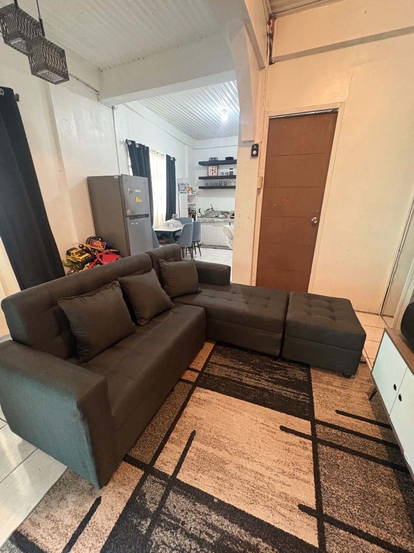SOFA SET WITH WARRANTY (Category: Sofas) located in Manila. Submitted by cozycorner_est2020 (Listing ID 1466160213, Image 1). Description: L shape sofa set made with uratex foam 5yrs warranty on foam cash upon delivery open for walk in SAMPALOC MANILA.