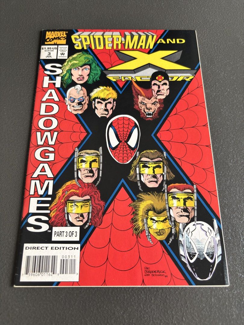 Spider-Man and X-Factor: Shadowgames #3 (1994) Spider-Man and X-Factor face Shadowforce (Category: Comics & Manga) located in Naga. Submitted by dearyesteryear (Listing ID 1466285633, Image 1). Description: FOR SALE: Spider-Man and X-Factor: Shadowgames #3 (1994) Spider-Man and X-Factor face Shadowforce Message me if you’re interested in this one or have a reasonable offer. I’d be happy to help. CLEAN, collector-owned copy. Bagged & boarded since