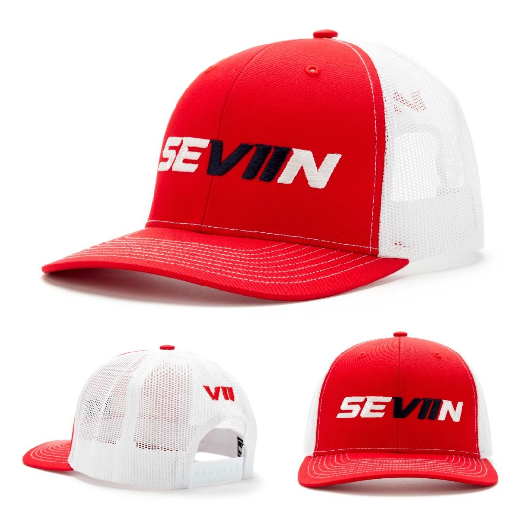 St. Croix Richardson Red/ White Trucker Hat (Category: Caps & Hats) located in Las Pinas. Submitted by snapcartmanila (Listing ID 1466197974, Image 1). Description: Classic trucker styling meets everyday comfort in this St. Croix Richardson hat. The six-panel construction with mid-pro profile and precurved bill delivers a timeless look, while the cotton-polyester twill front and breathable mesh back keep you cool during long days on the water or 